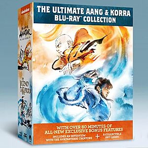 $15.49* | The Ultimate Aang & Korra Blu-ray Collection w/ Bonus Disc & Art Cards at Amazon