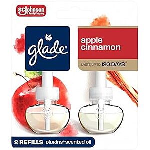 [NEW, SnS] $2.85 | 2-Pack 1.34-Oz Glade PlugIns Refills Air Freshener (Apple Cinnamon) at Amazon