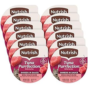 [SnS, AC] $6.01* | 12-Pack 2.8-Oz Nutrish Grain Free Wet Cat Food (Tuna Purrfection) at Amazon (50.1￠ each)