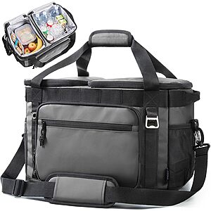 TOURIT 2-Zone Insulated Soft Cooler Bag (Black, 30 or 48-Can) $17.99 + Free Shipping w/ Prime or on $35+
