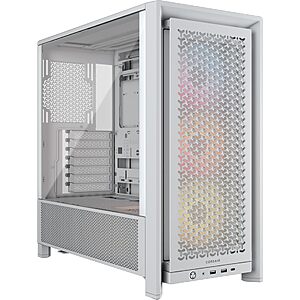 CORSAIR 4000D RS ARGB Frame Modular Mid-Tower ATX PC Case – High Airflow, 3X Pre-Installed RS ARGB Fans $79.99