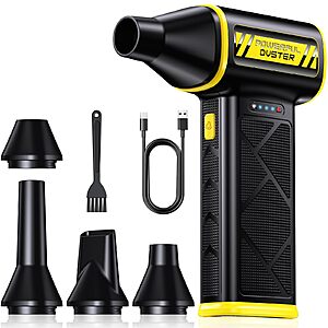 HolyPoint Compressed Air Duster, 110000RPM Ultra-Powerful Electric Air Duster $19.99