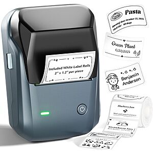 NIIMBOT B1 Thermal Label Printer w/ 230-Ct 2" x 1.18" Labels $14.99 + Free Shipping w/ Prime or on $35+