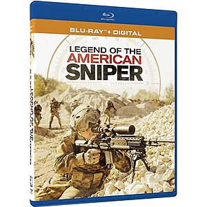 LEGEND OF THE AMERICAN SNIPER Blu Ray $7.49 Amazon.com