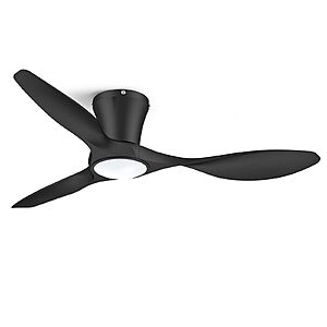 ocioc 42 Inch Black Ceiling Fans with Lights and Remote $38.94