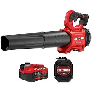 $109* | CRAFTSMAN V20 Brushless RP Cordless Leaf Blower w/ 5Ah Battery and Charger at Amazon