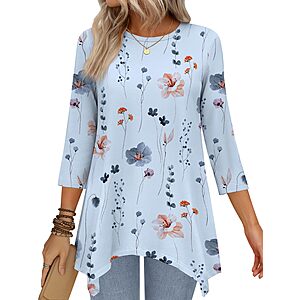 Amazon – Women's 3/4-Sleeve Tunic Top - $5.99 w/ Code