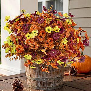 Amazon – SeasonBliss 12-Pc Artificial Outdoor Flowers - $12.79 w/ Code + Deal