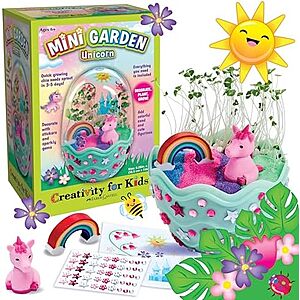 [AC] $5.27* | Creativity for Kids Mini Terrarium Garden Kit (Unicorn) at Amazon
