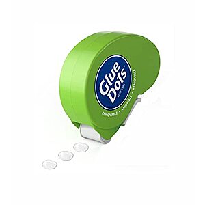 [AC] $3.59* | Glue Dots Removable Double-Sided Dot N' Go Dispenser (3/8", 200 Dots) at Amazon