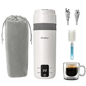 Amazon – Cheflor 450ml Portable Travel Kettle - $17.99 w/ Code