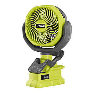 Ryobi small clamp fan with Free Shipping $16.2