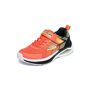 Skechers Kids Microspec Max Velocity Skech-Air Sneakers (Orange/Black/Yellow, Sizes: 2,10.5-13) $19.99 + Free Shipping w/ Prime