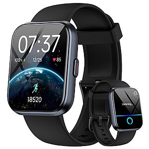 1.85" Aeac Smartwatch w/ Bluetooth Calling, Alexa & 120+ Sport Modes (Black or Pink) $22.79 + Free Shipping w/ Prime or on $35+