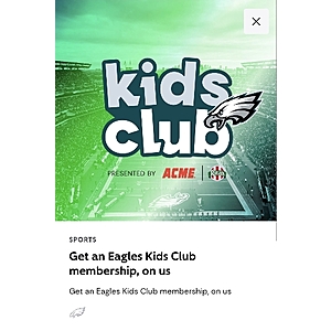 select platinum xfinity members Get an Eagles Kids Club membership, on us