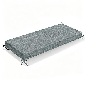 48"x18"x3" Nordjager Non-Slip Waterproof Outdoor Bench Cushion w/ Cover $12.99 + Free Shipping w/ Prime or on $35+