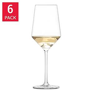 Zwiesel Glas Pure White Wine Glass 13.8 oz, Set of 6 $39.99 free Shipping Costco.com