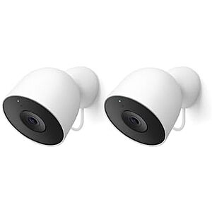[Resale, AC] $138.12 | Google Nest Cam Outdoor (Wired, 2nd Gen) - Security Camera - Snow - 2 Pack (Used - Like New) at Amazon