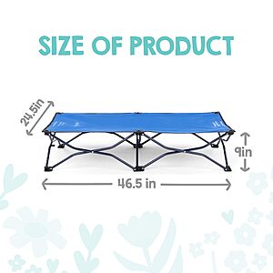 $20 AMAZON Regalo My Cot® Portable Toddler Bed, Foldable Kids Travel Bed & Camping Cot, Lightweight Sleeping Cot for Toddlers,