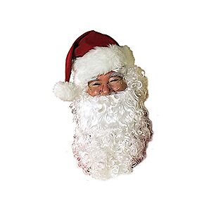 $4 | Rubies Costume Co Santa Claus Wig and Beard Adult Costume Set at Woot!