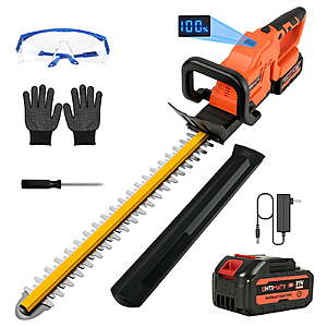 UNTIMATY 21V Electric Bush Trimmer with Rotatable Handle,Brushless Motor Trimmers Battery Powered, for Shrub Cutting,Trimming $33.99