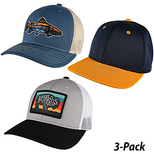 3-PACK: Everyday Caps (Meshback & Spandex Side) $12 + Free Shipping