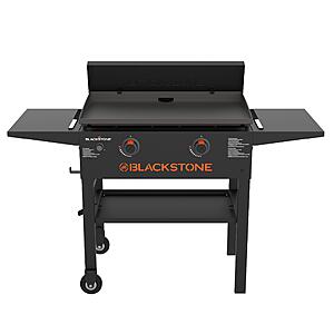 +free assembly, Blackstone 28" Original Griddle with Hard Cover 2 -Burner Liquid propane Flat Top Grill, $249, Lowe's