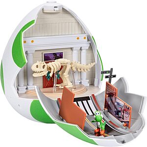9" Super Mario Galaxy Movie Yoshi Egg Double-Sided Playset w/ Yoshi & Fire Mario Figures $15.99 + Free Shipping w/ Prime or on $35+