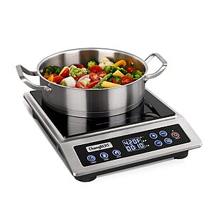 ChangBERT Portable Induction Cooktop Enhanced Version, One-Click Max Power 1800W Large Heating Coil Burner Low Noise Hot Plate $99.99