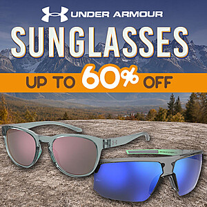 Under Armour Men's & Women's Sunglasses 60% Off from $31.85 + Free Shipping