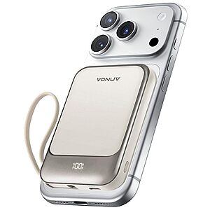 10000mAh Magnetic Wireless Vonuv Power Bank w/ 22.5W PD Fast Charging (White or Black) $15.79 + Free Shipping w/ Prime or on $35+