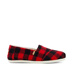 Tom's Men's or Women's Alpargata Slip-On Shoe $15, Women's Palmera Plus Slip-On Shoe $16, More + FS on $75+