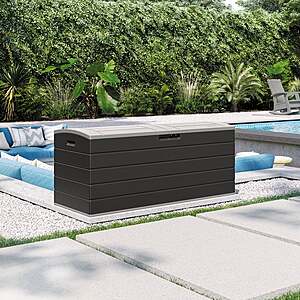Suncast 120 Gallon Split Lid Extra Large Deck Box $129.99 Free Shipping Costco.com