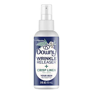 Downy Wrinkle Releaser and Refresher Fabric Spray, Crisp Linen Scent, Travel Size, 3 fl oz $1.5