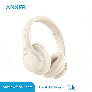 Refurbished: Soundcore Anker Q20i Wireless Over Ear Bluetooth Headphones, up to 60H Playtime, free S&H $18.93