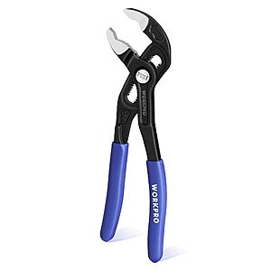 WORKPRO 7 Inch Water Pump Pliers, Quick Release Groove Joint Pliers, CR-V, $13.99, Amazon