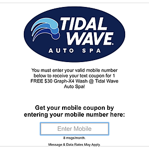 Free Car Wash valued $30+