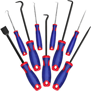 WORKPRO 9PC Precision Pick Hook Set with Scraper, $10.39, free shipping, ebay