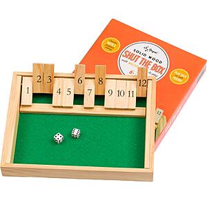 Regal Games Shut The Box 12-Spot Wooden Dice Board Game $9.99 + Free Shipping w/ Prime or on $35+