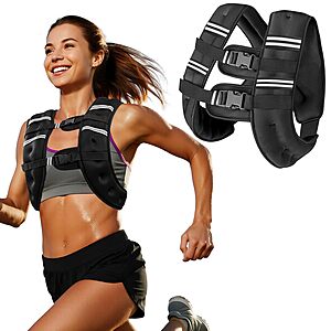 [Prime] Zikopomi 12-Lb Weighted Vest w/ Reflective Stripes $11.99 + Free Shipping