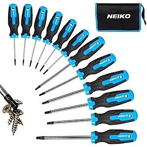 $14.89* | 12-Piece NEIKO 01377A Magnetic Torx Screwdriver Set | T5 – T40 at Amazon