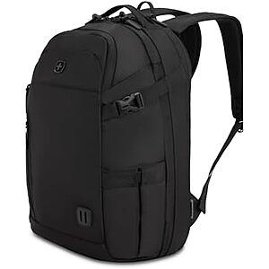 [NEW] $77 | SwissGear Hybrid 30L Travel Backpack, Fits 15 inch Laptop, Men's and Women's, Black + 10% Back w/ Prime Visa Card at Amazon