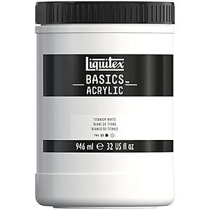 $23.97 | 32-Oz Liquitex BASICS Acrylic Paint (Titanium White) at Amazon