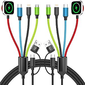 Multi Charging Cable for Apple Watch Charger, 2 pack 5FT $8.99