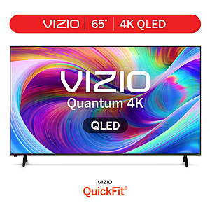VIZIO 65" Class Quantum 4K QLED HDR Smart TV (VQD65R-10) $328