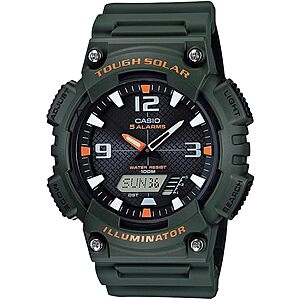 Casio Analog-Digital Solar Watch (Green) $38.97 + Free Shipping