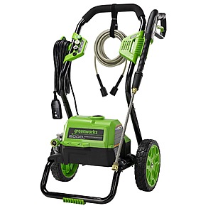 Greenworks 2000-PSI 1.1-GPM Electric Pressure Washer w/ 3 Spray Tips $89 + Free Shipping