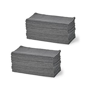 $7.99 | Amazon Basics Microfiber Cleaning Cloths, 12" x 12", Grey, 48 Pack at Woot!