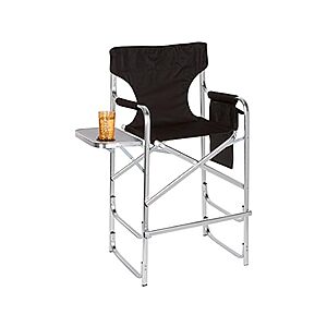 Trademark Innovations Director's Chair, Aluminum, Black $28