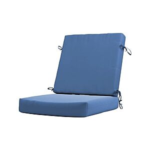 California Umbrella Outdoor Dining Chair, Patio Seat Cushion, 20 x 40 Inch, Premium Outdoor Memory Foam, various colors $31.99